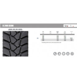 315/80 R22.5 K208e